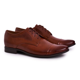 Bednarek Polish Shoes Miesten nahkasaappaat, joissa on musta pohja ruskea Bednarek