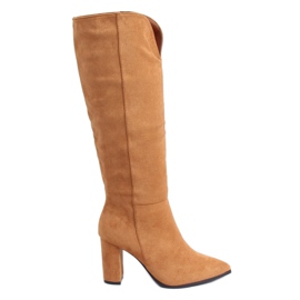 Klassiset saappaat leikatulla kamelilla RB89P Camel ruskea