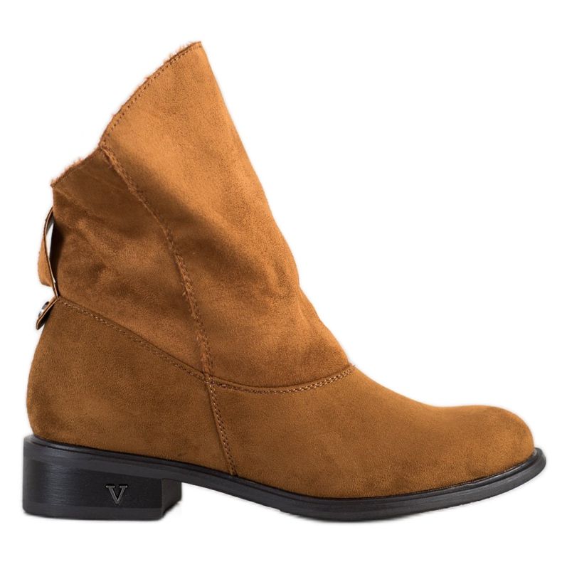 Weide Saappaat, joissa on leveä päällinen ruskea keltainen