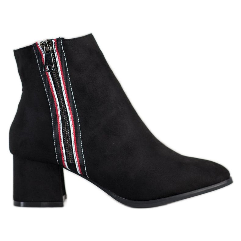 M.Daszyński Mokkanahkakengät koristeellisella vetoketjulla musta