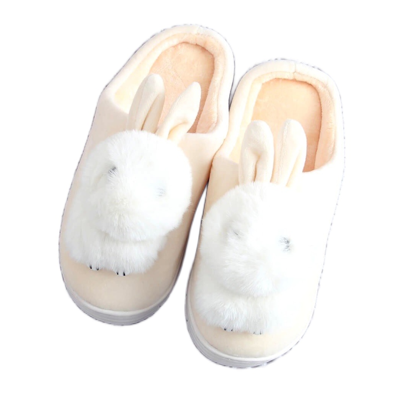 Naisten tossut puput beige MA01 Beige ekru