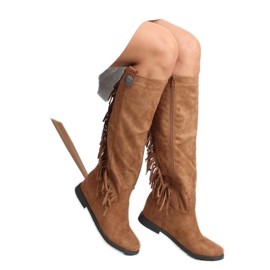 Saappaat hapsuilla, piilotettu kiilakameli ST-28P Camel beige