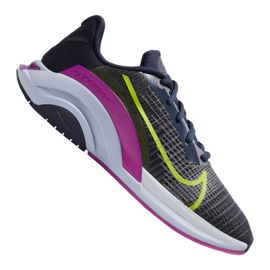 Nike ZoomX SuperRep Surge W CK9406-420 -harjoituskengät tummansininen vaaleanpunainen harmaa vihreä