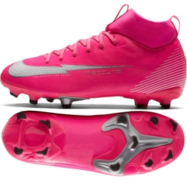 Nike Mercurial Superfly 7 Academy Mg Jr DB5609 611 jalkapallokengät monivärinen vaaleanpunainen