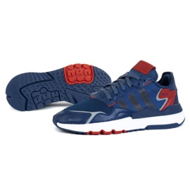 Adidas Nite Jogger M FW2052 kengät punainen tummansininen sininen harmaa