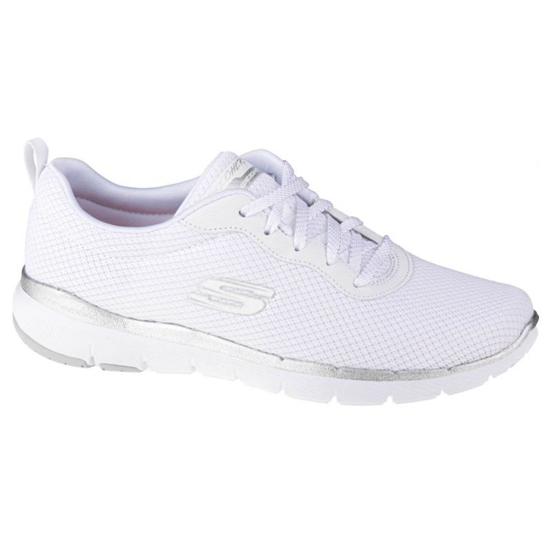 Skechers Flex Appeal 3.0 W 13070-WSL valkoinen hopea