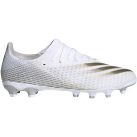 Adidas X Ghosted.3 Mg M FW3543 jalkapallokengät valkokulta kultainen