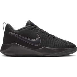 Nike Team Hustle Quick 2 mustat lasten kengät AT5298 001