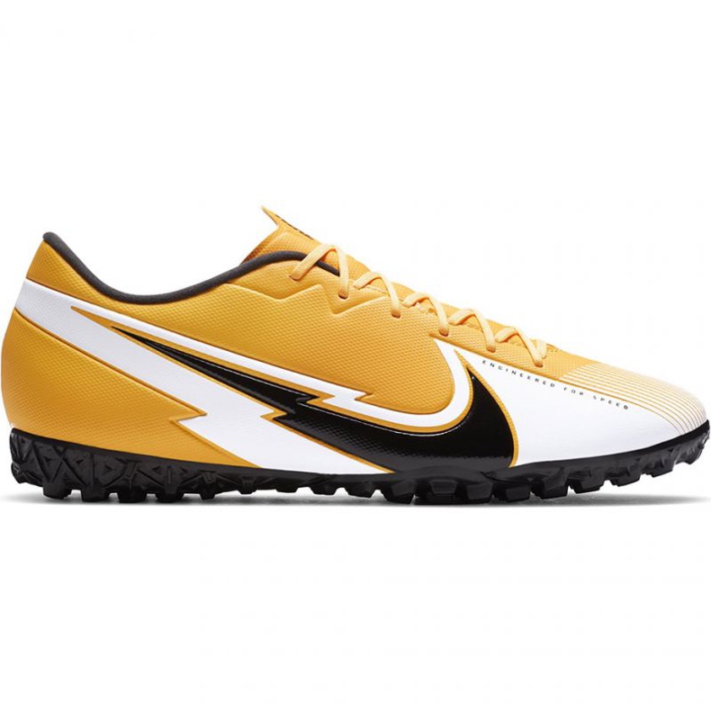 Nike Mercurial Vapor 13 Academy Tf M AT7996 801 jalkapallokengät musta, oranssi, keltainen keltaiset