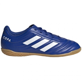 Adidas Copa 20.4 In Jr EH0926 jalkapallokengät sininen monivärinen