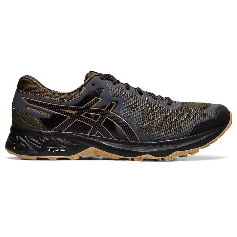 Asics Gel Sonoma 4 miesten juoksukengät oliivinmusta 1011A177 300 monivärinen vihreä