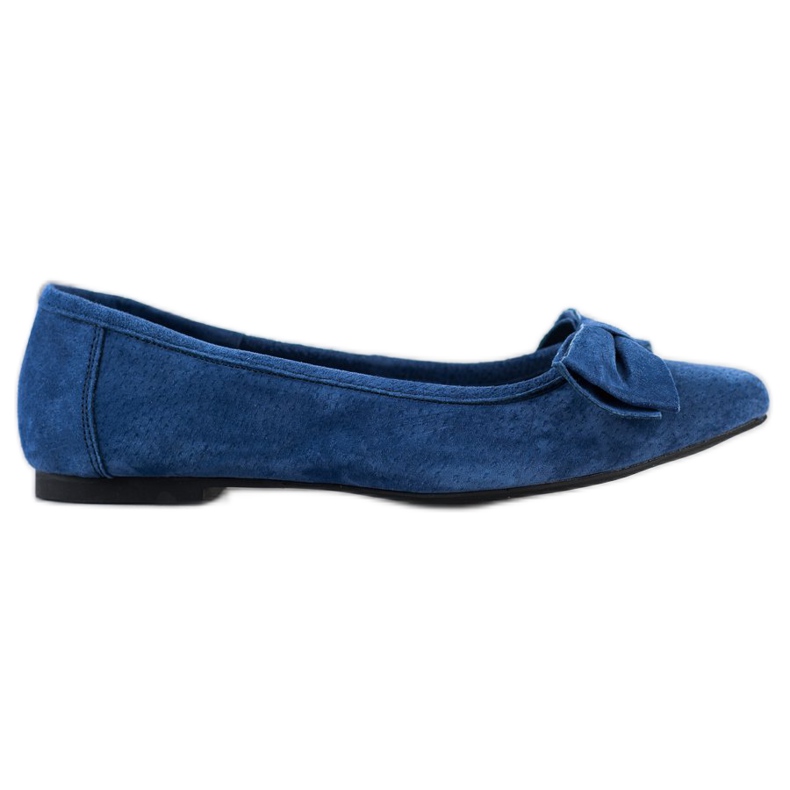 Filippo Nahka ballerina jousella sininen