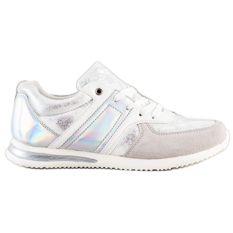 Goodin Tyylikkäät urheilukengät valkoinen hopea harmaa