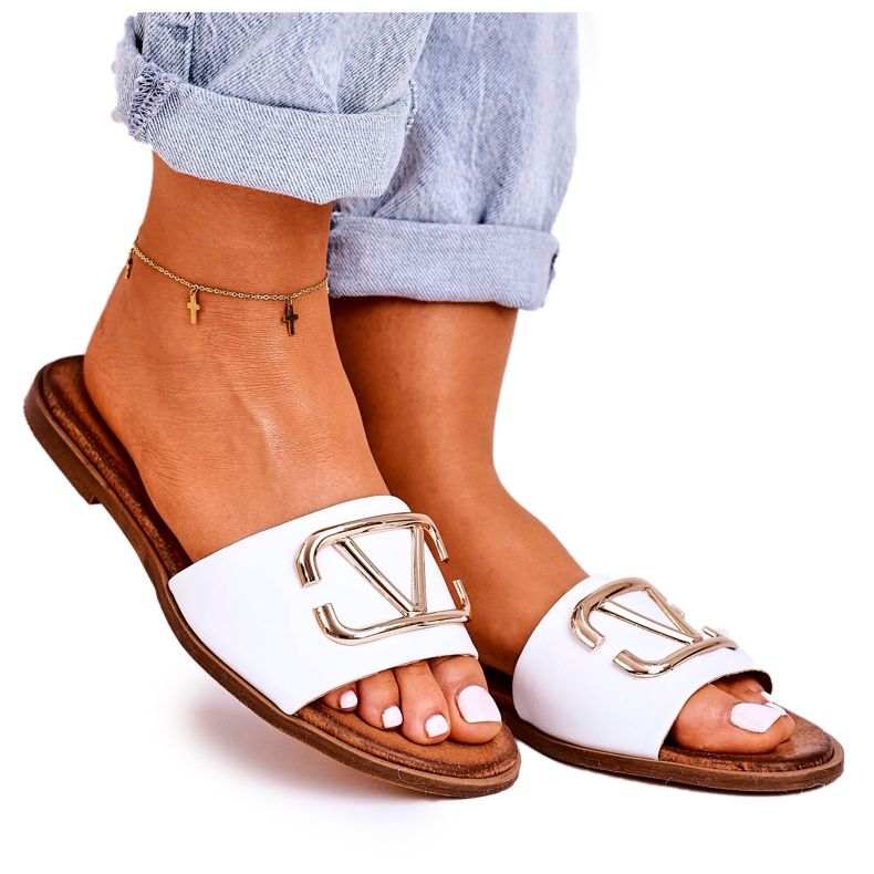 Nicole Naisten klassiset nahkatossut Valkoinen Evie