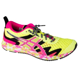 Asics Gel-Noosa Tri 12 W 1012A578-751 musta vaaleanpunainen keltainen Asics Gel-Noosa Tri 12 W 1012A578-751 musta vaaleanpunainen keltainen