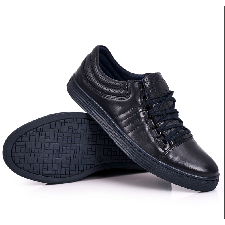 Bednarek Polish Shoes Miesten nahkakengät Lenkkarit Bednarek Navy Blue sininen