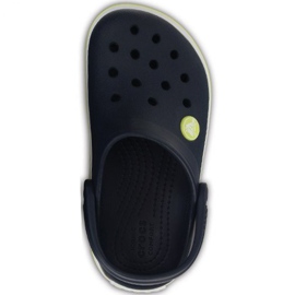 Crocs Crocband Clog K Jr. 204537 42K -kengät musta tummansininen vihreä