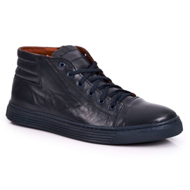Bednarek Polish Shoes Miesten nahkakengät Lenkkarit Bednarek Navy Blue tummansininen