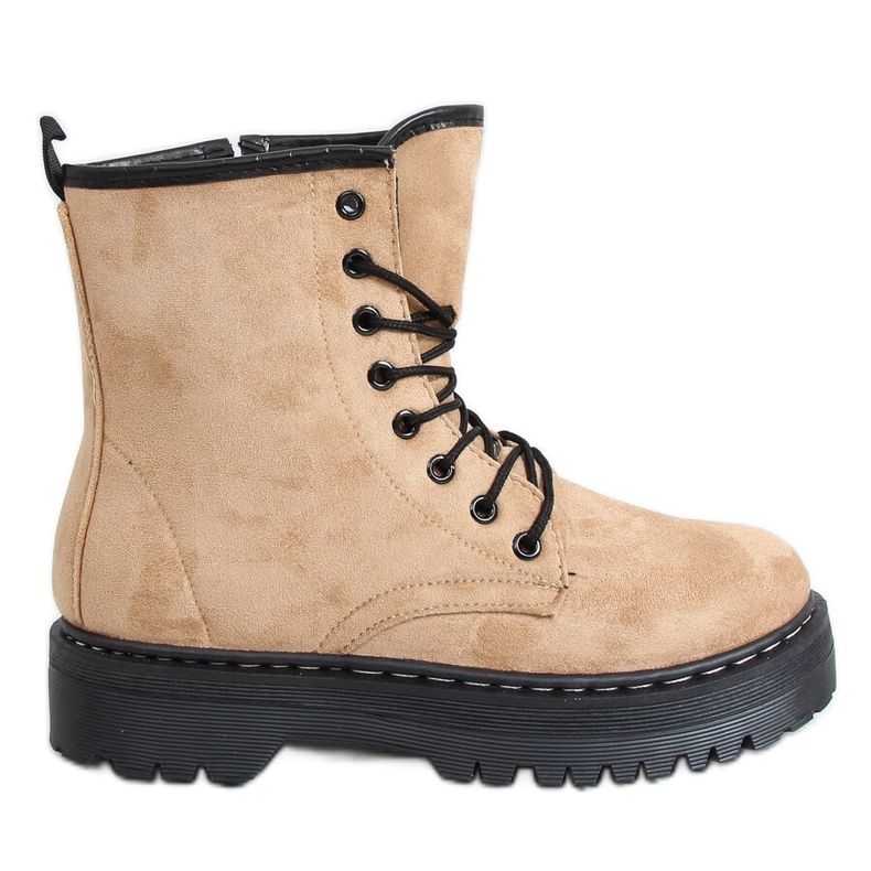 Työntekijät paksulla pohjalla LKS3 Khaki beige