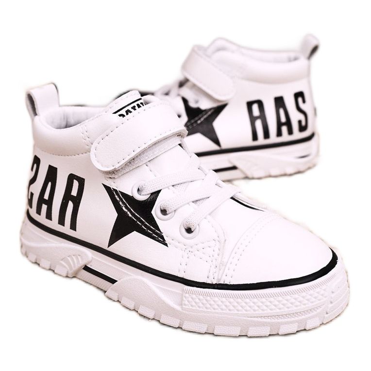 Apawwa Lasten korkeat lenkkarit tarranauhalla, valkoinen