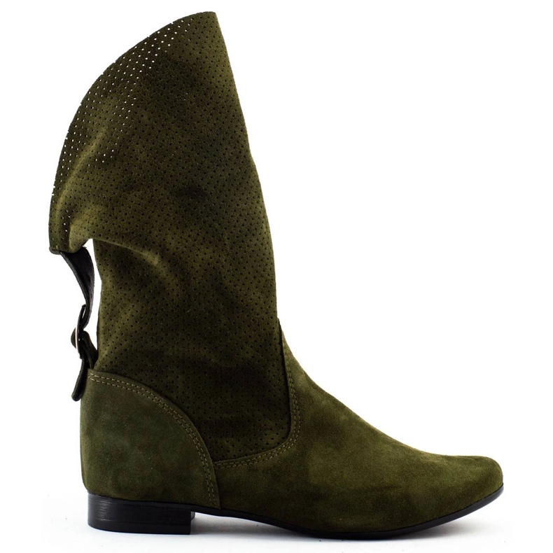 Olivier Avoimet Elena -saappaat vihreät