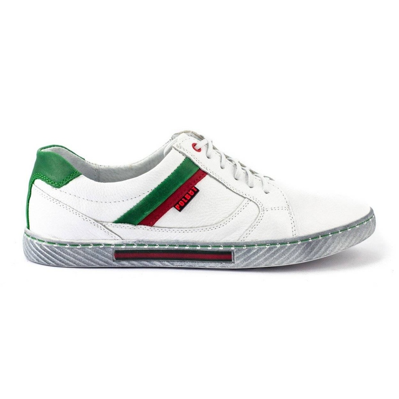 Polbut J47 valkoiset miesten kengät valkoinen