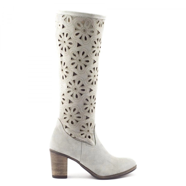 Olivier Harmaat kantapäässä avoimet saappaat