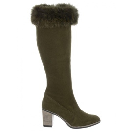 Olivier Diana eristetyt turkisvihreät saappaat