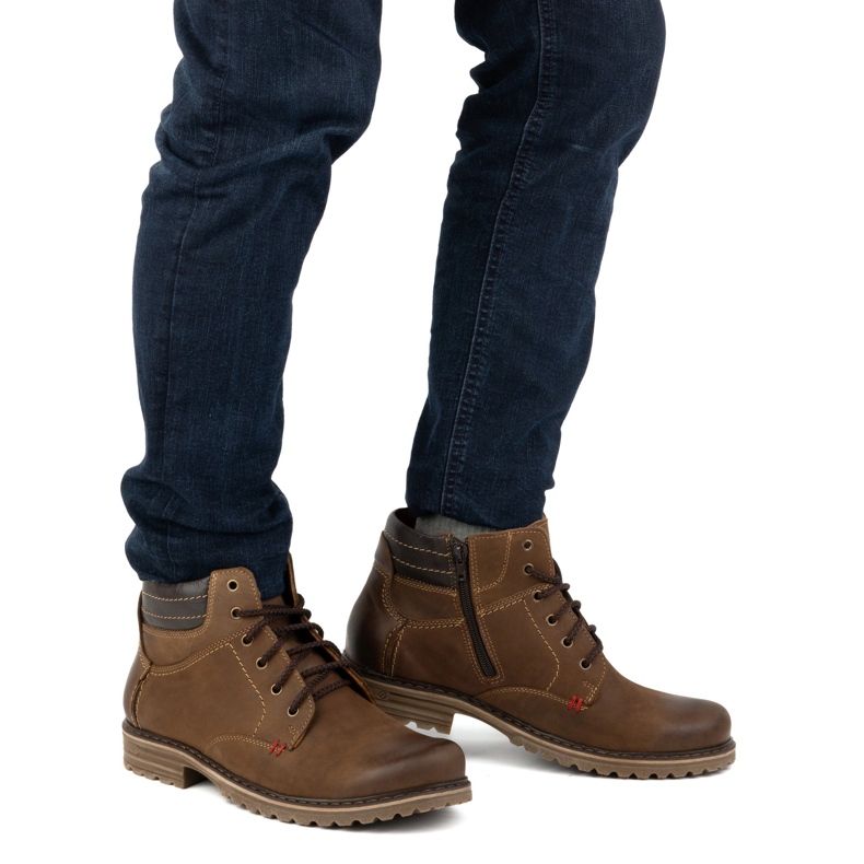 ABIS Lämpimät miesten kengät 197 ruskea