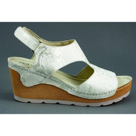 Dolce Pietro Kiilasandaalit 0888Z valkoinen ja hopea monivärinen