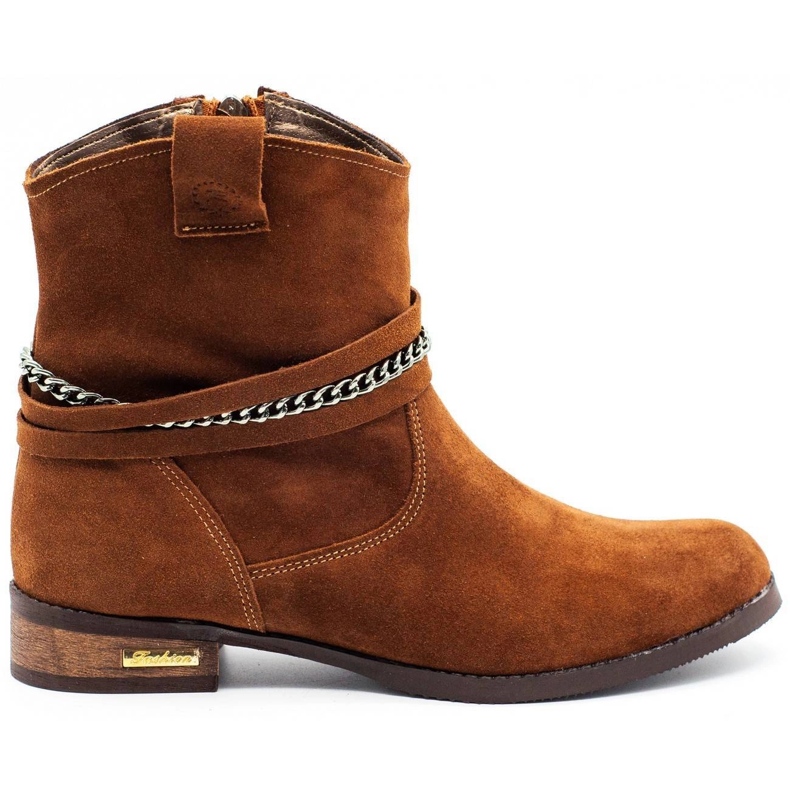 Olivier Naisten saappaat, eristetty Luna red -ketjulla oranssi