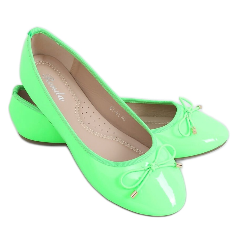 Neonvihreät ballerinat DY-01 Green