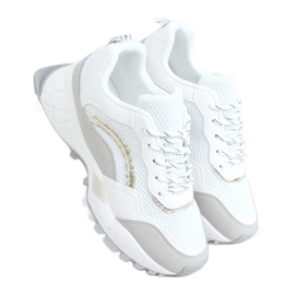 2008 Valkoiset ja harmaat urheilukengät valkoinen