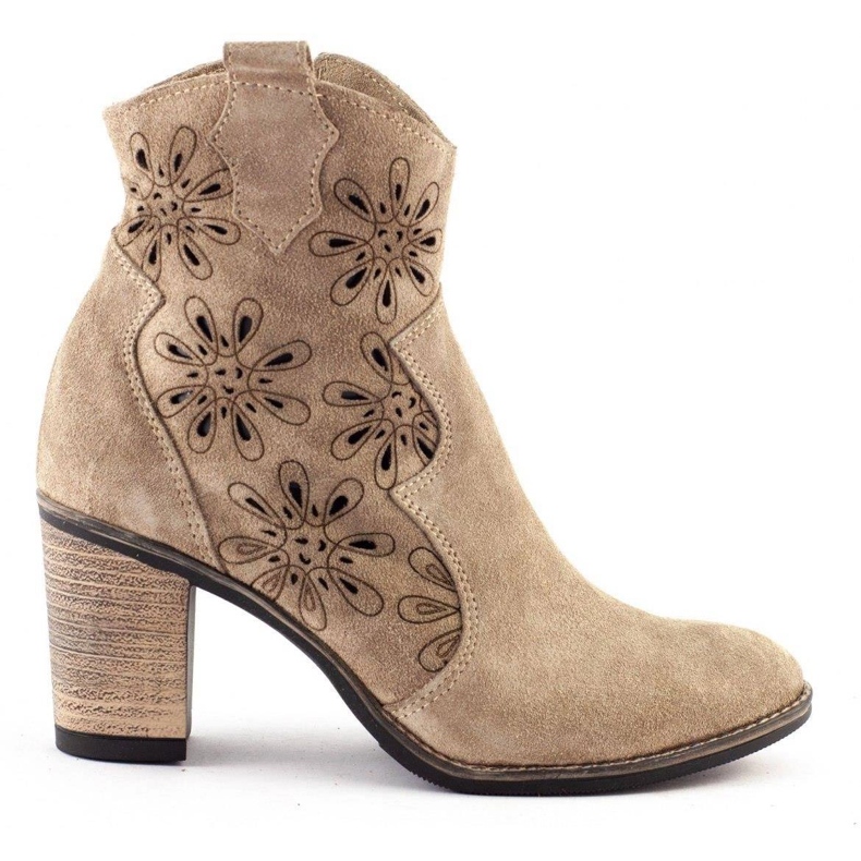 Olivier Avoimet korkokengät Lena vaaleanbeige