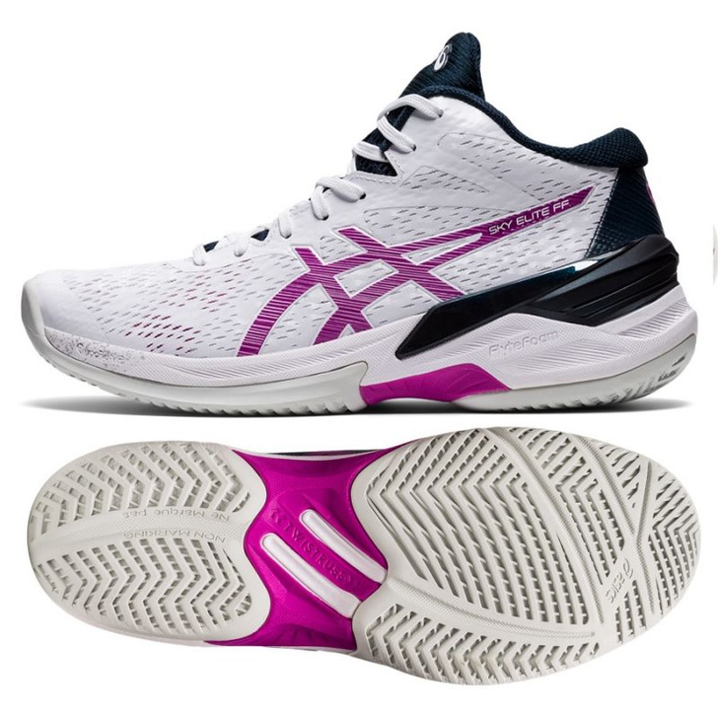 Asics Sky Elite Ff Mt W 1052A023-103 lentopallokengät valkoinen valkoinen