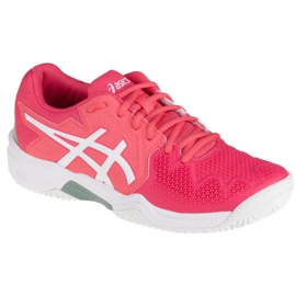 Asics Gel-Resolution 8 Clay Gs Jr 1044A019-702 vaaleanpunainen Asics Gel-Resolution 8 Clay Gs Jr 1044A019-702 vaaleanpunainen