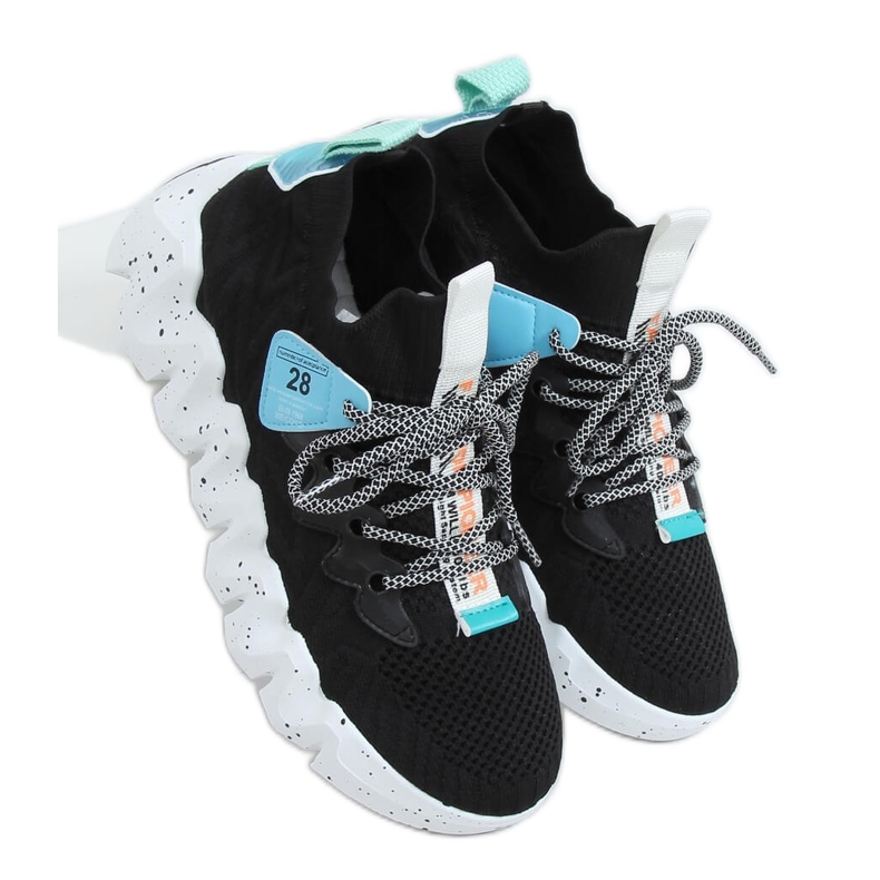 Musta NB387 Mustat korkeapohjaiset urheilukengät