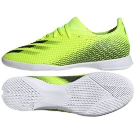 Adidas X Ghosted.3 In M FW6937 jalkapallokengät valkoinen, keltainen neon vihreä