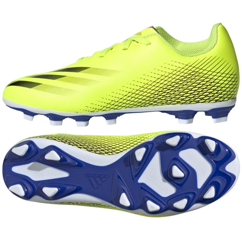 Adidas X Ghosted.4 FxG Jr FW6933 jalkapallokengät monivärinen keltainen