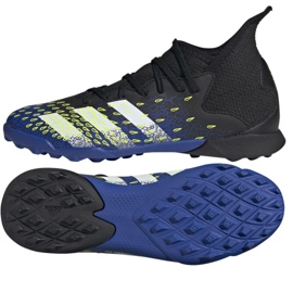 Adidas Predator Freak.3 Tf Jr FY0624 jalkapallokengät valkoinen, laivastonsininen, musta musta