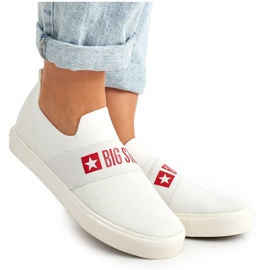 Naisten tennarit Slip-on Big Star FF274219 Valkoinen