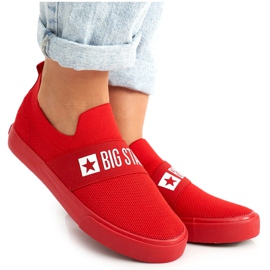 Naisten tennarit Slip-on Big Star FF274220 Red punainen