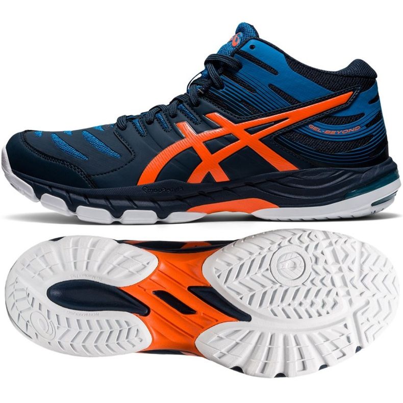 Asics GEL-BEYOND Mt 6 M 1071A050-400 lentopallokengät monivärinen laivastonsininen