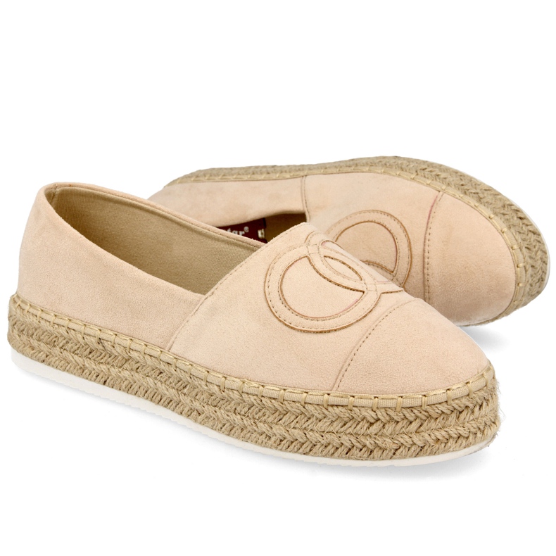 PS1 Naisten espadrillit olkilavalla Beige Febi