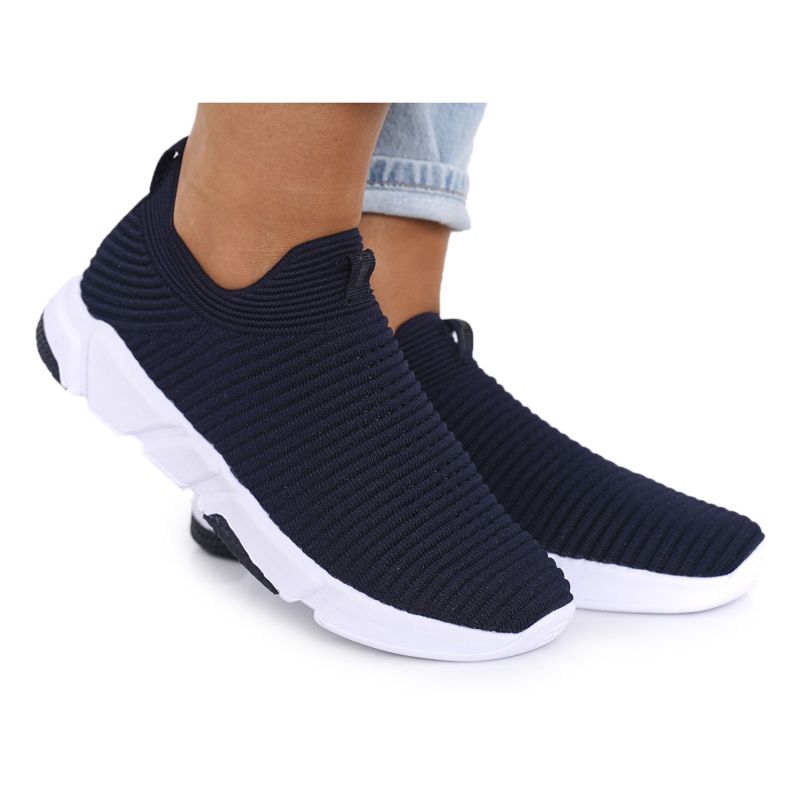 Naisten urheilukengät Slip-on Big Star DD274464 Navy Blue sininen