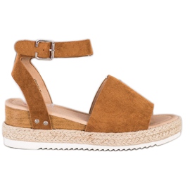 Kylie Camel Wedge Sandaalit ruskea