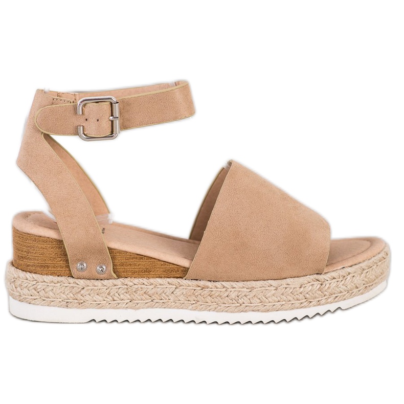 Kylie Beige Wedge Sandaalit ruskea