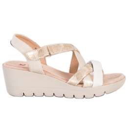 Kylie Kevyet sandaalit tarranauhalla ruskea monivärinen