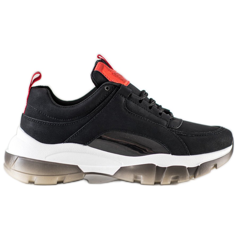 SHELOVET Mustat Eco -nahka -lenkkarit