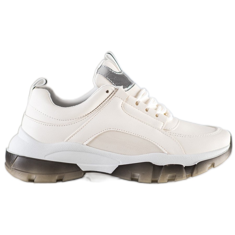 SHELOVET Valkoiset nahkaiset lenkkarit valkoinen